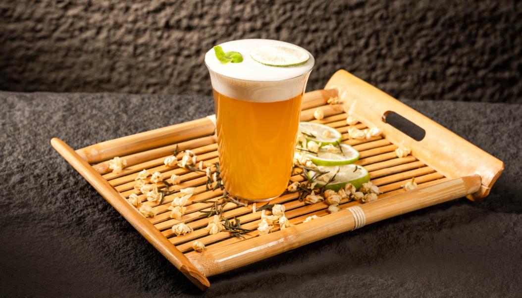 火鍋春季甜品，加盟店新品，抹茶奶豆腐！